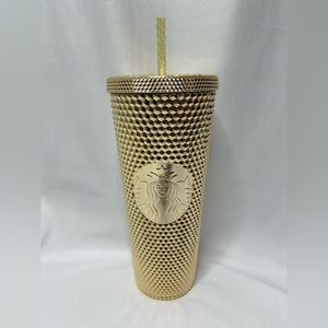 Starbucks Gold Holiday Studded Tumbler